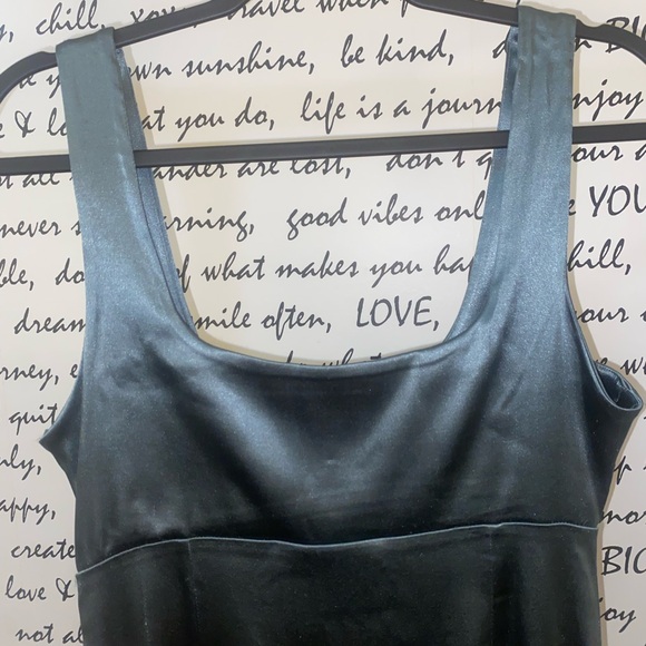 Maeve Square-Neck Satin Stretch Midi Dress - Picture 9 of 15